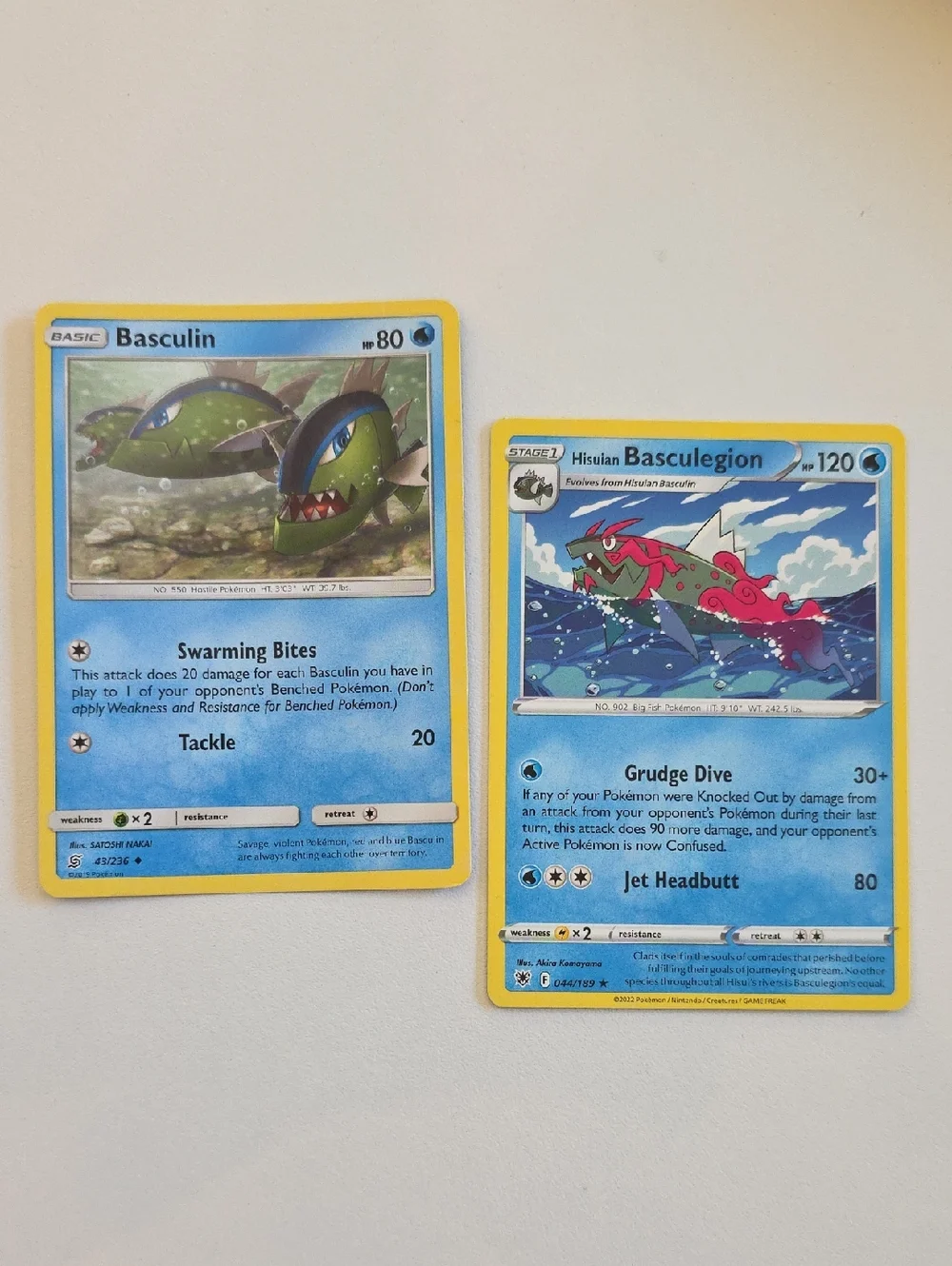 Pokemon Basculin And Hisuian Basculegion Card